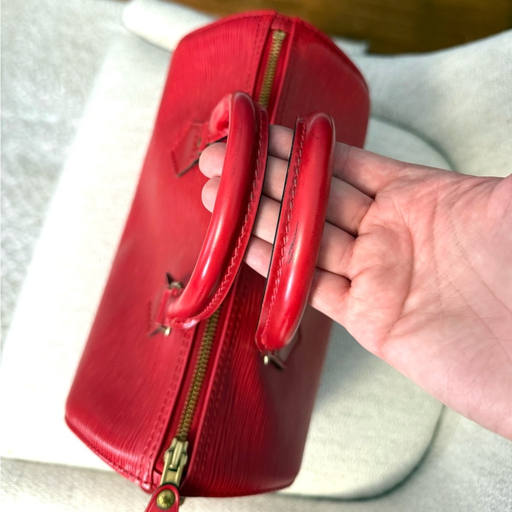 Louis Vuitton Red Satchel - Picture 11 of 17